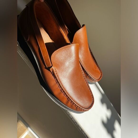Florsheim Men\'s Tan Leather Slip-On Loafers main image 9